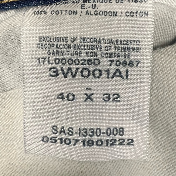 Wrangler Riggs Workwear Carpenter Men's Blue Jeans 40x32 - Picture 3 of 6